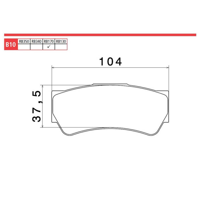 Brembo Racing pad set 4P caliper B1016340 / B10.16.340