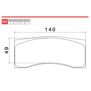 Brembo Racing Belagsatz  B1828330 / B18.28.330