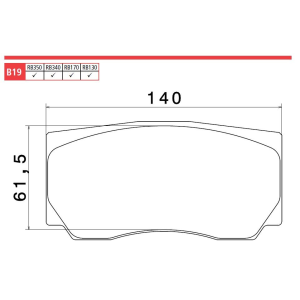 Brembo Racing Belagsatz  B1926330 / B19.26.330