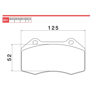 Brembo Racing  pad set Renault Clio/Fiat R3 front B6315330 / B63.15.330
