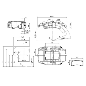 Brembo Racing 4 Kolben Sattel XA2E714