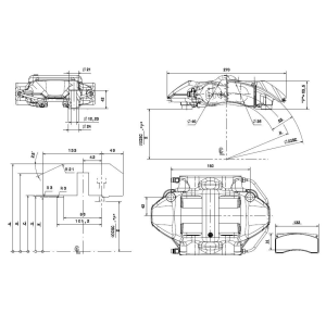 Brembo Racing 4 Kolben FORGED Sattel XA83053
