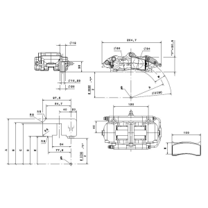 Brembo Racing 4 Kolben F3 Sattel XA41004