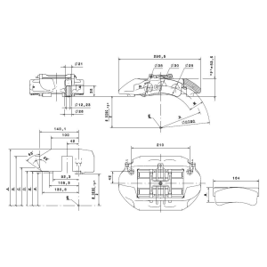Brembo Racing 6 Kolben Sattel XA4F112
